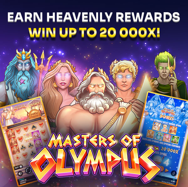 
                                Play it now --> MASTERS OF OLYMPUS™, $1500 WELCOME BONUS. Turn on your images to see what you’re missing.
                                