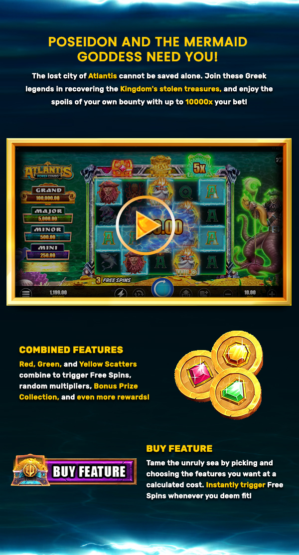 
                                Play it now --> ATLANTIS POWER COMBO™, $1500 WELCOME BONUS. Turn on your images to see what you’re missing.
                                
