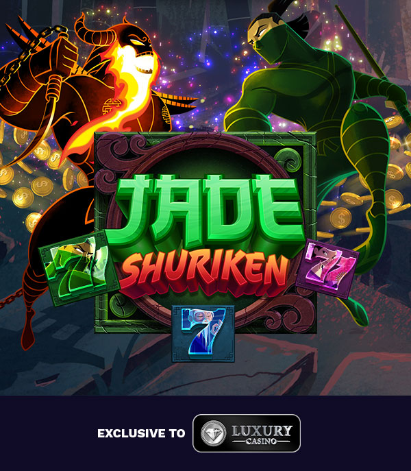 
                                Play it now --> Jade Shuriken, $1000 WELCOME BONUS. Turn on your images to see what you’re missing.
                                