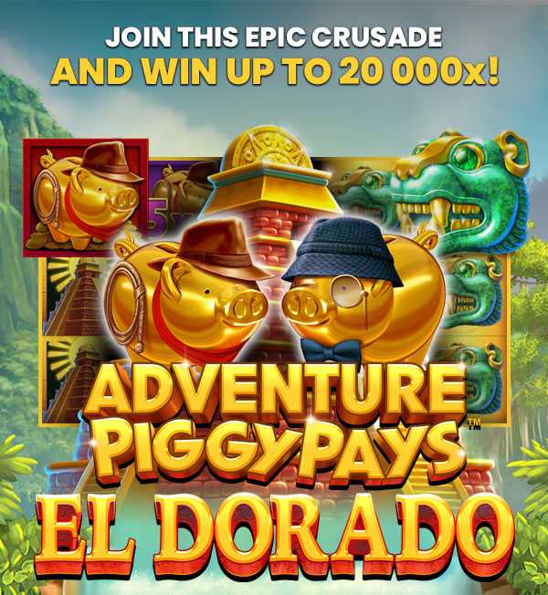 
                                Play it now --> ADVENTURE PIGGYPAYS™ EL DORADO, $1000 WELCOME BONUS. Turn on your images to see what you’re missing.
                                